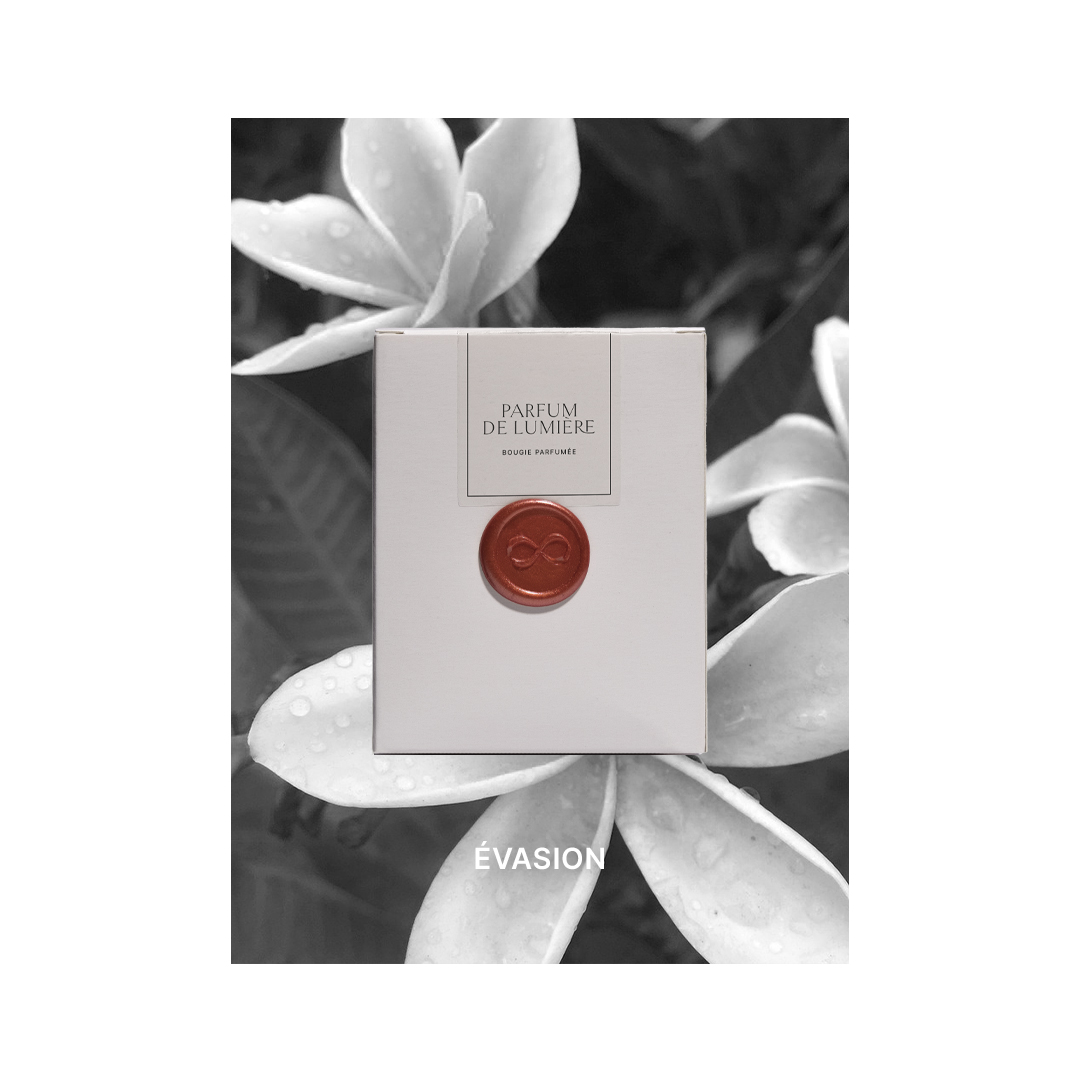 Bougie parfum de lumière Parfum Evasion par Nathalie Feistheur