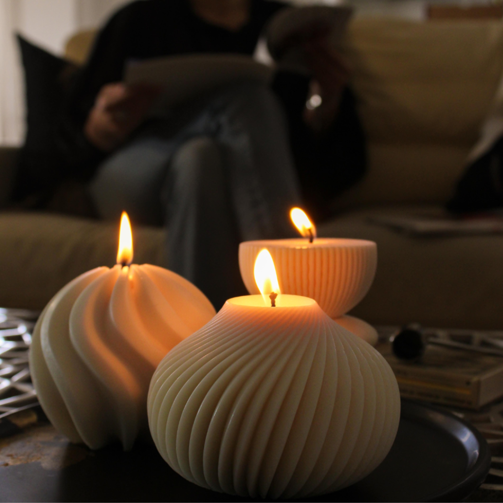 Bougie sculpturale décorative Parfum de Lumière NBD