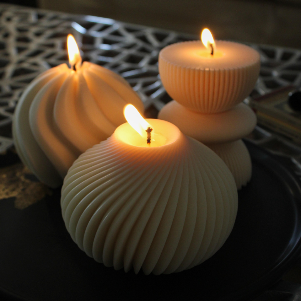 Bougie sculpturale décorative Parfum de Lumière NBD