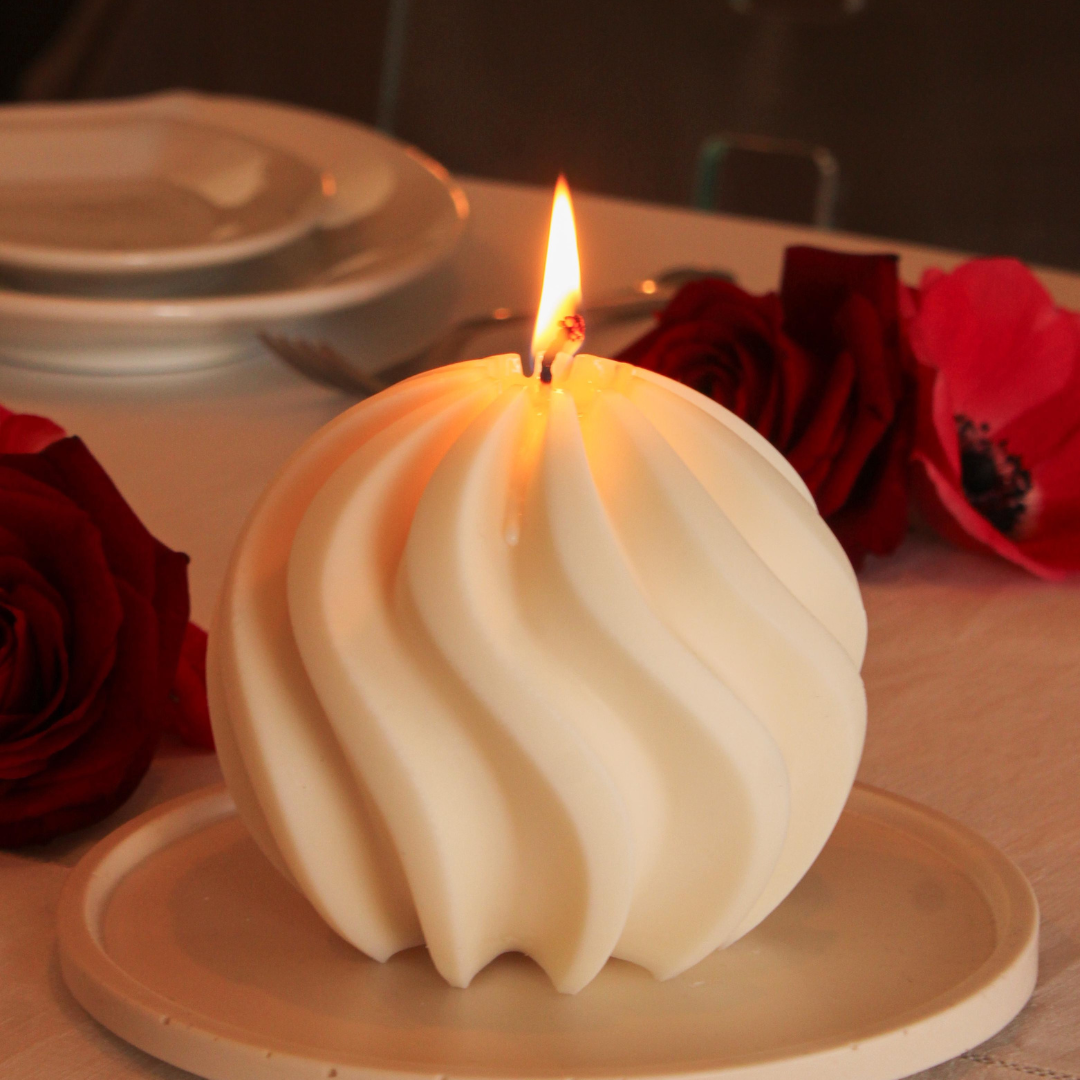 Bougie décorative parfum de lumière Ambiance de saint Valentin