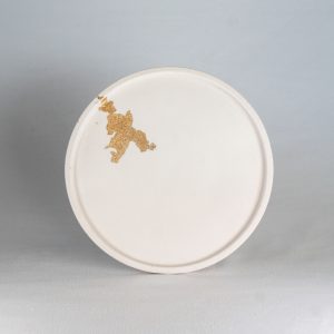 Support pour bougie en jesmonite parfum-de-lumiere