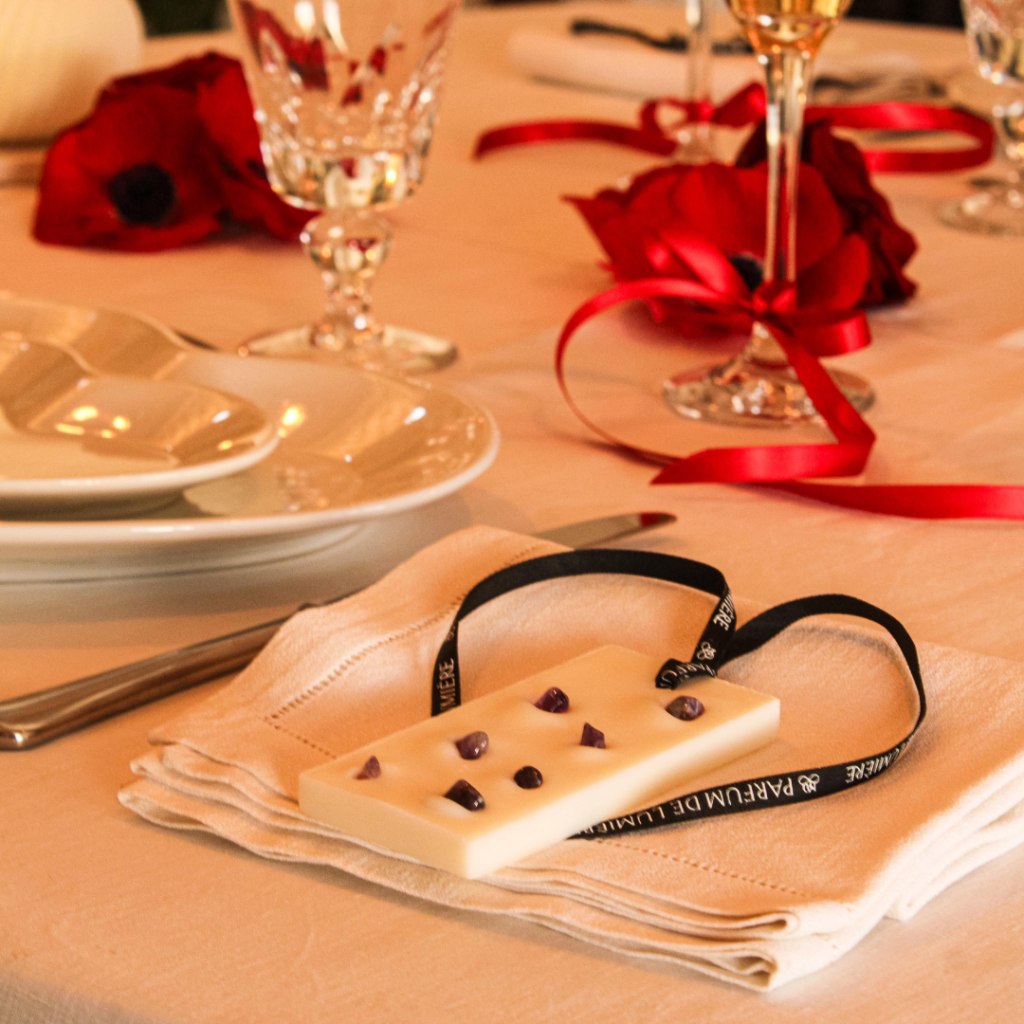 Bougie décorative parfum de lumière Ambiance de saint Valentin
